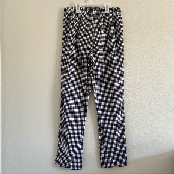 John Galt/ Brandy Melville tildens gingham plaid pants | small | navy white - Picture 3 of 4